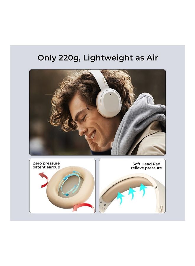 اديفير سماعة بلوتوث - سماعات رأس لاسلكية فوق الأذن مع عمر بطارية يصل إلى 49 ساعة وإلغاء الضوضاء النشط الهجين - Image 2