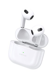 JR-T03S Plus Bluetooth 5.1 TWS Half In-Ear Earphones With Protective Cover Standard Version White