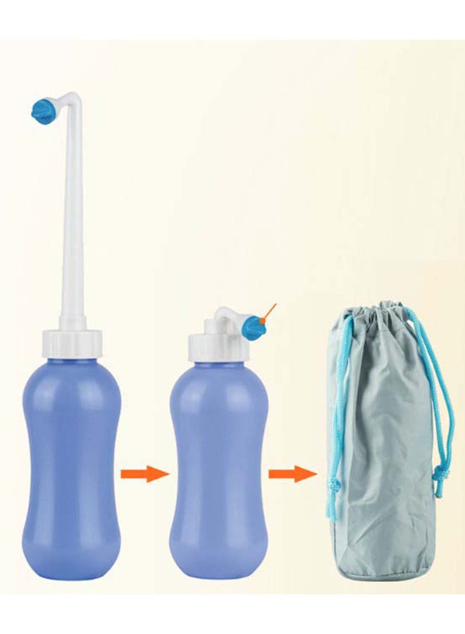 Rubik 3-Piece Travel Shattaf Handheld Bidet Bottle Set Light Blue/White 15x7cm - Image 3