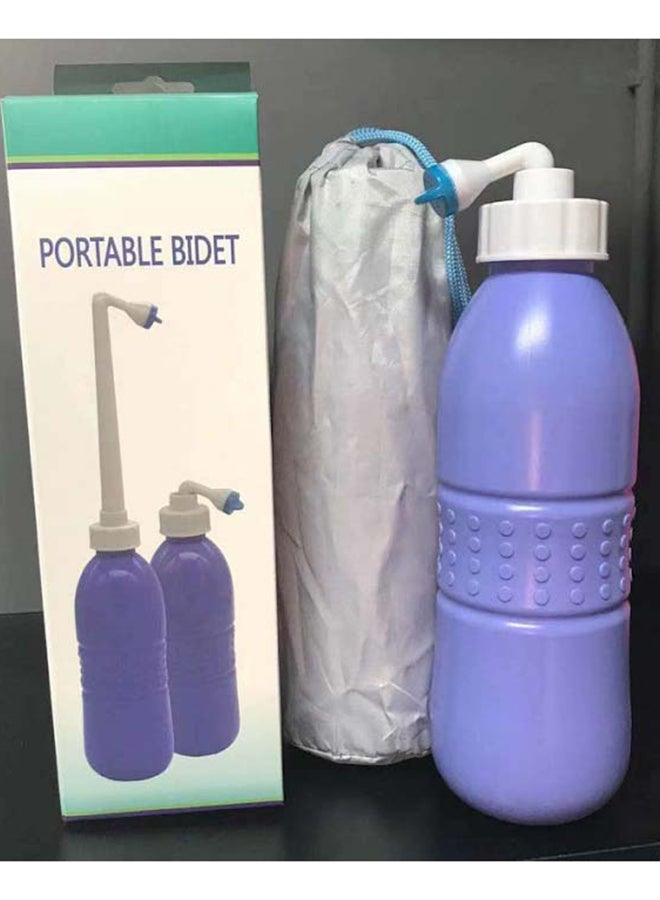 Rubik 3-Piece Travel Shattaf Handheld Bidet Bottle Set Light Blue/White 15x7cm - Image 2