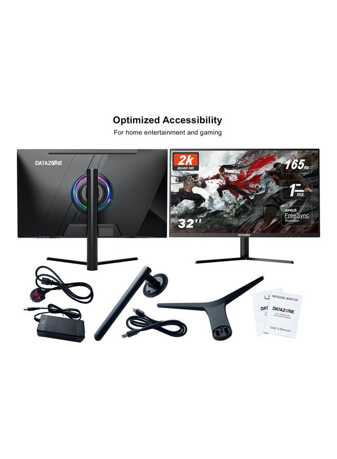Datazone - 32-Inch Q32G3 2K QHD IPS Gaming Monitor With FreeSync Black - Image 1