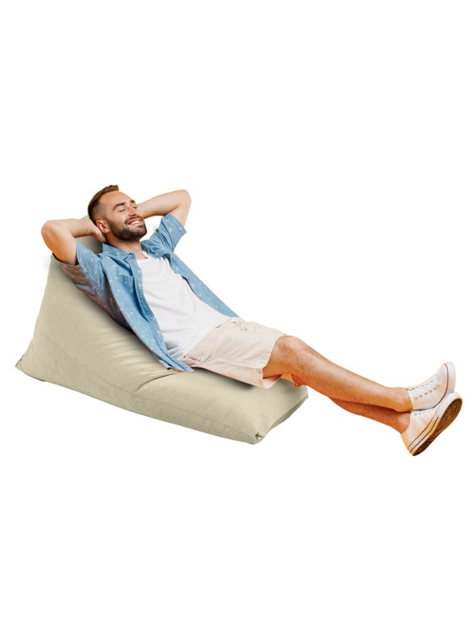 Ilkay | Velvet Bean Bag Chair Light Beige Small - v1692865707/N24423128A_1