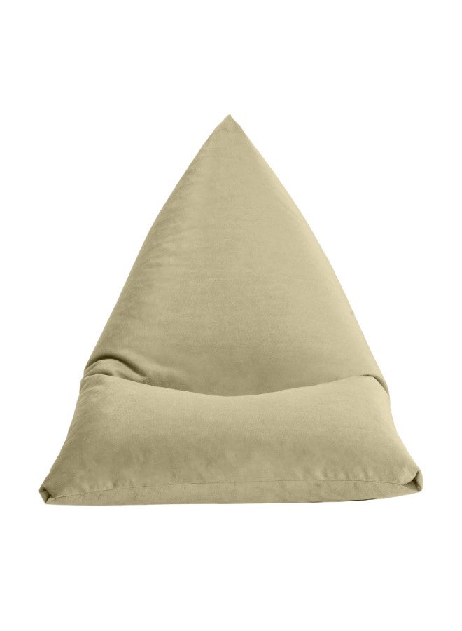Ilkay | Velvet Bean Bag Chair Dark Ivory Small - v1692865714/N24423157A_2