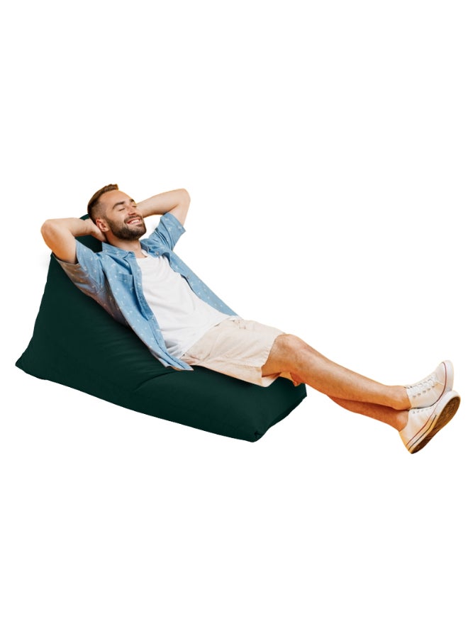 Ilkay | Velvet Bean Bag Chair Dark Green Large - v1692865723/N27375731A_1