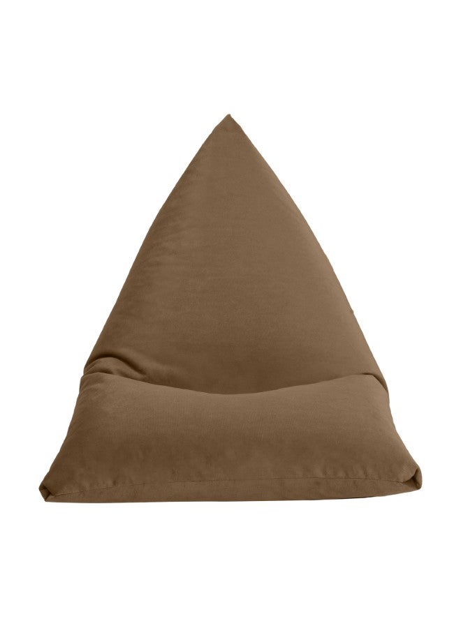 Ilkay | Velvet Bean Bag Chair Light Brown Large - v1692865725/N27045727A_2
