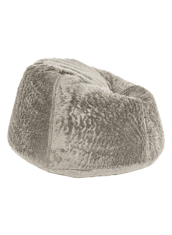 In-House Kempes | Fur Bean Bag Chair Light Beige Small - Image 5