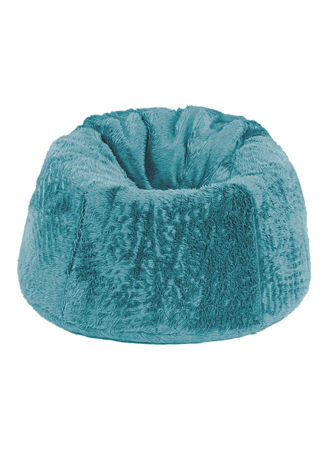 In-House - Kempes | Fur Bean Bag Chair Turquoise Meduim - Image 1