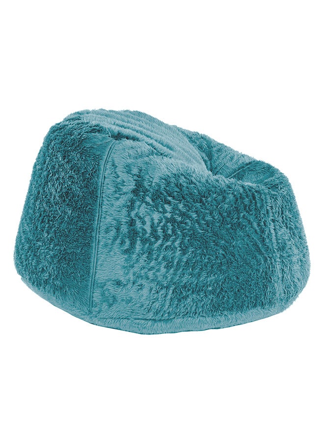 In-House - Kempes | Fur Bean Bag Chair Turquoise Meduim - Image 1
