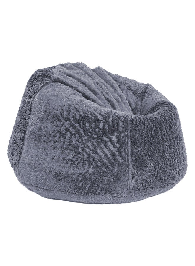 Kempes | Fur Bean Bag Chair Grey Small - v1692869703/N27375714A_4