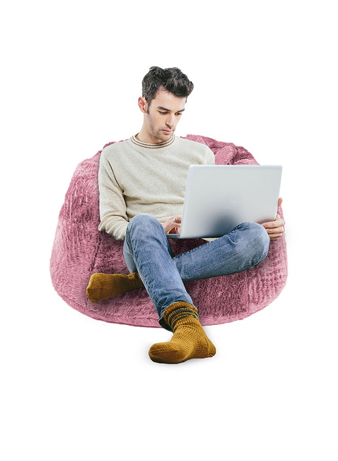 Kempes | Fur Bean Bag Chair Pink Small - v1692869708/N27375711A_1