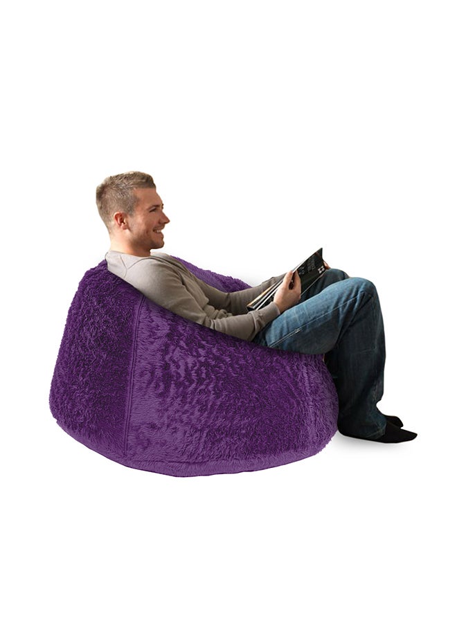Kempes | Fur Bean Bag Chair Purple Small - v1692869709/N27375709A_2