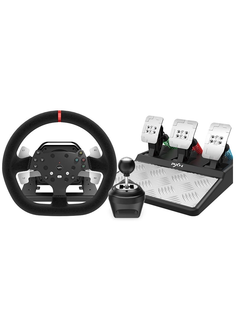 PXN FFB Racing Steering Wheel with Pedals & Shifter 