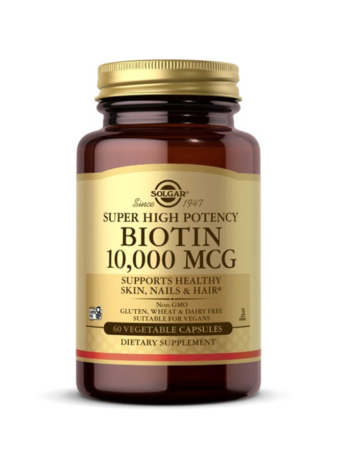 Solgar Biotin 10000 MCG - 60 Capsules