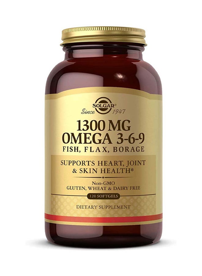 Solgar EFA 1300 MG Omega Dietary Supplement - 120 Softgels - Image 1