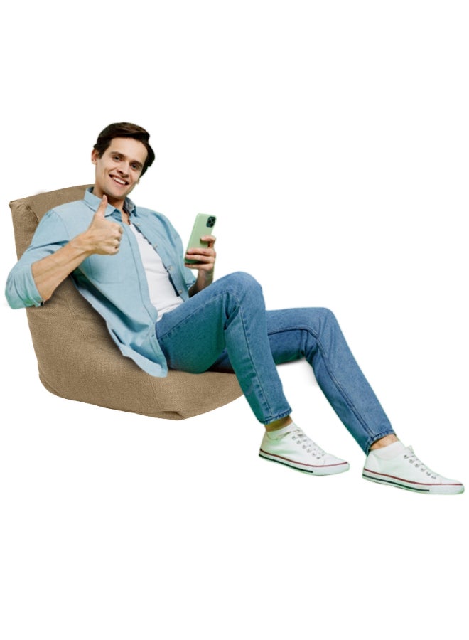 PENHALIGON'S Pascal | Linen Bean Bag Chair Beige Small - Image 1