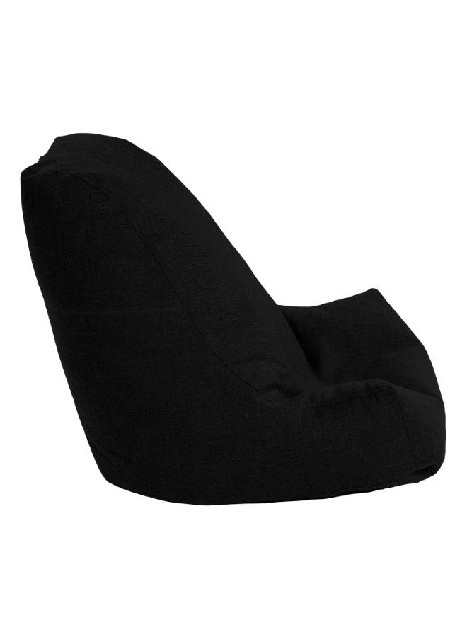 Pascal | Linen Bean Bag Chair Black Small