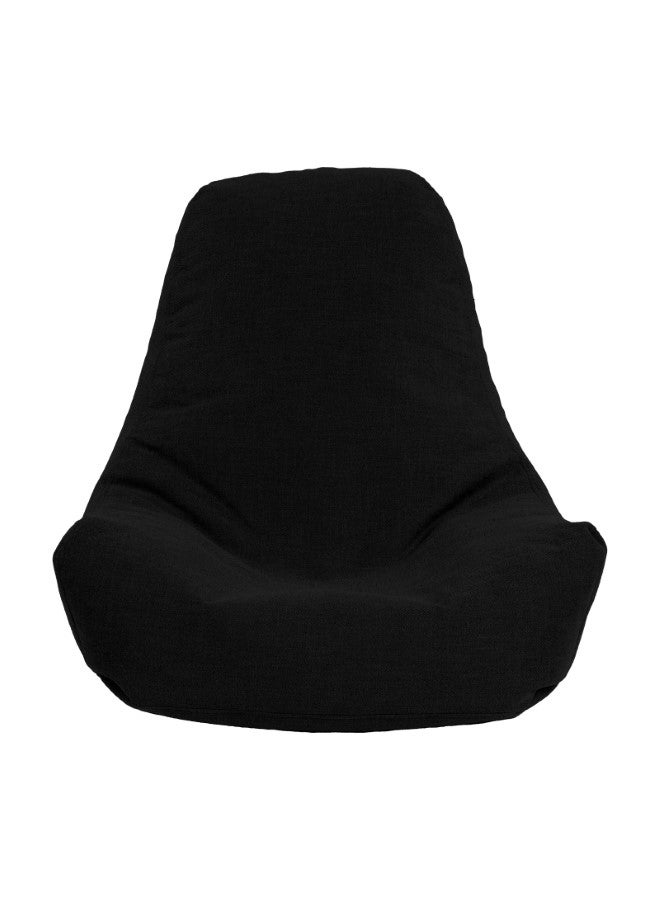 Pascal | Linen Bean Bag Chair Black Small