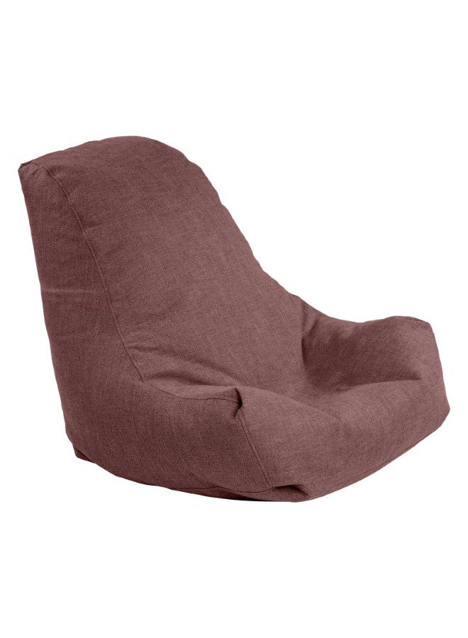 In-House Pascal | Linen Bean Bag Chair Dark Pink Meduim - Image 2