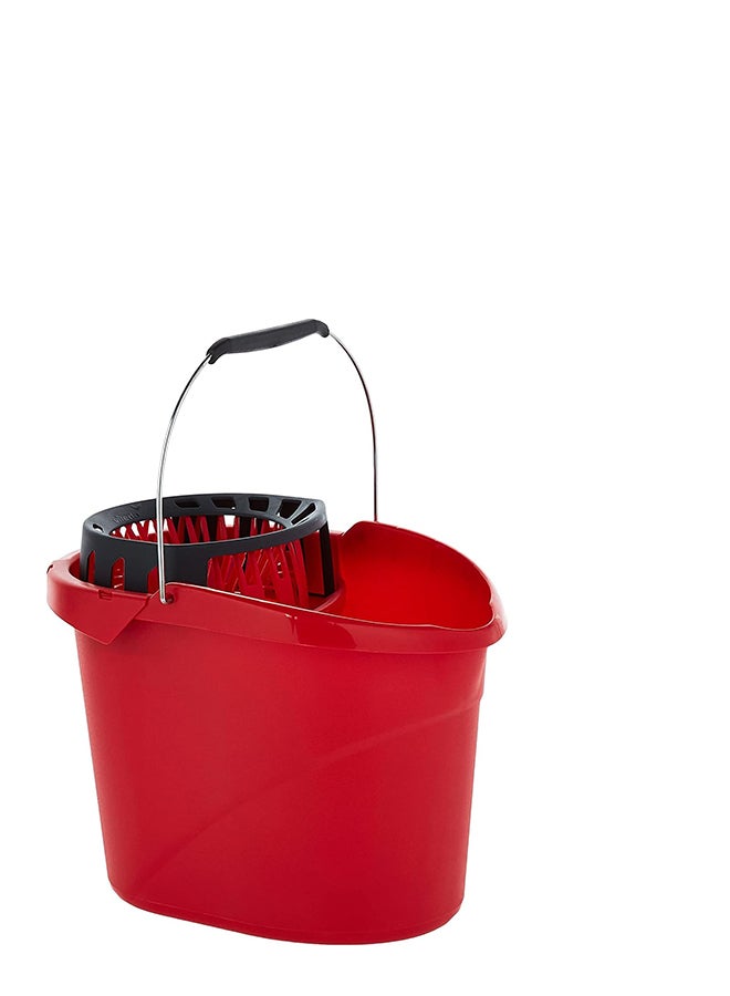 Vileda Super Mocio Bucket And Wringer Red/black 