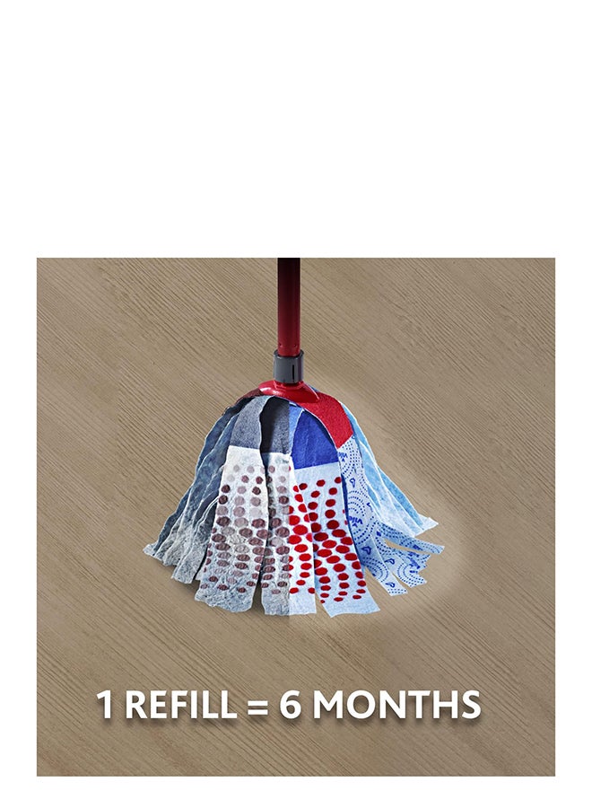 3action Supermocio Floor Mop Refill, Multi-Use, Red Stain Eraser, Blue Microfiber, 3D Red Stain Blue XL - v1692875251/N12825028A_3