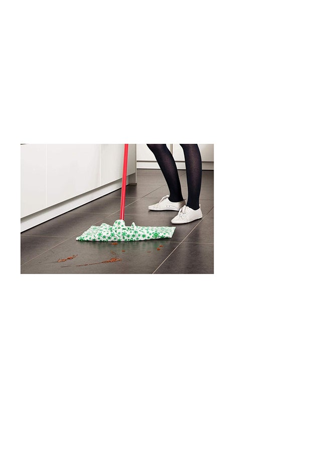 Vileda Easy Clean Floor Cloth, Microfiber, Absorbent, Durable, Stick to Floor Wiper, Hygienically Fresh For Longer, 1 Pc Green/White 60x50cm  - Image 4