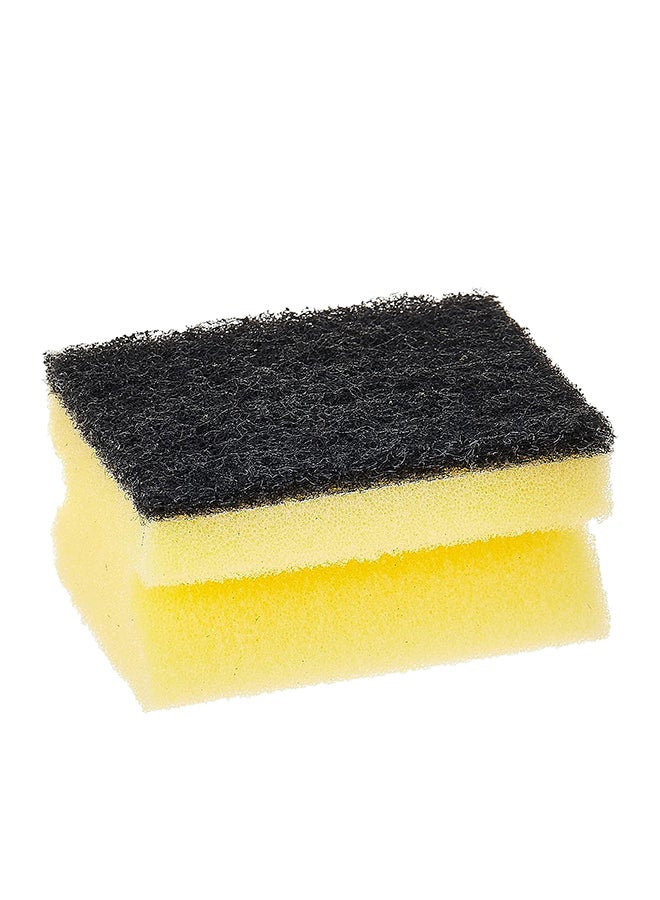 Glitzi Crystal Scourer Sponge 9 Pc, Antibacterial, Long Lasting, Hygienic - Yellow And Black (9 Pc Per Pack) Light yellow - v1692875256/N12825352A_3