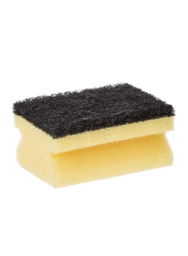 Vileda Glitzi Crystal Scourer Sponge 1 Pc, Antibacterial, Long Lasting, Hygienic - Yellow And Black (1 Pc Per Pack) Multicolor  - Image 2