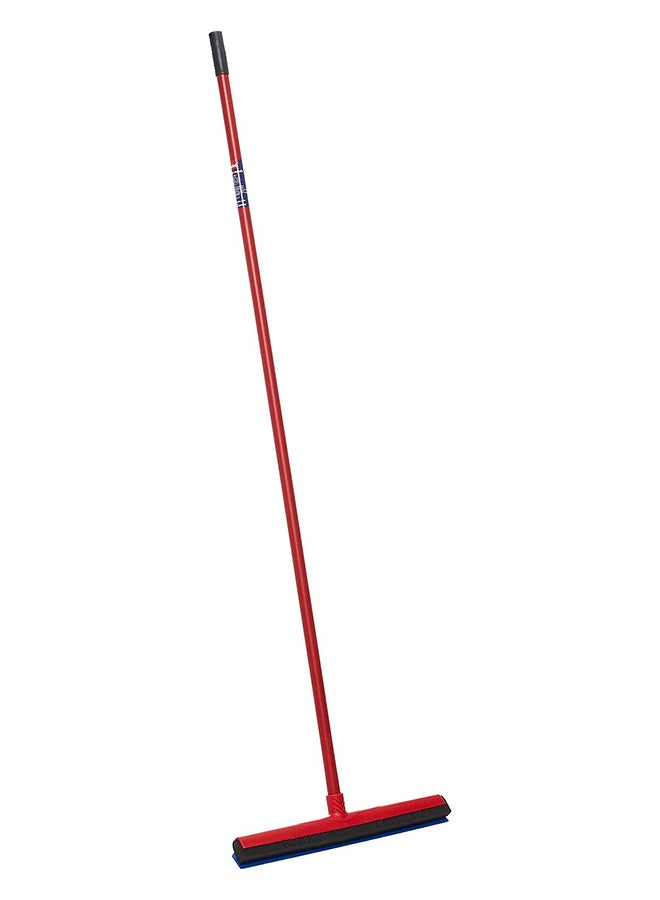 Vileda Wipe & Dry Floor Wiper 42 Cm With A Stick, Triple Lip, Rubber Lip Red/Blue 42x4x141cm  - Image 1