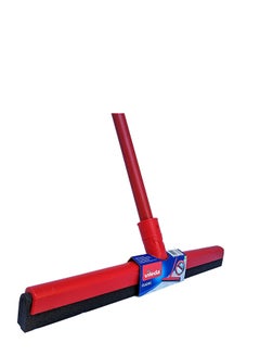 Vileda Floor Wiper Classic 52 CM with a Stick, High water wiping efficiency, High Quality Foam, 52 X 5 X 136 Cm - Red Red/Black 52cm  - Image 1