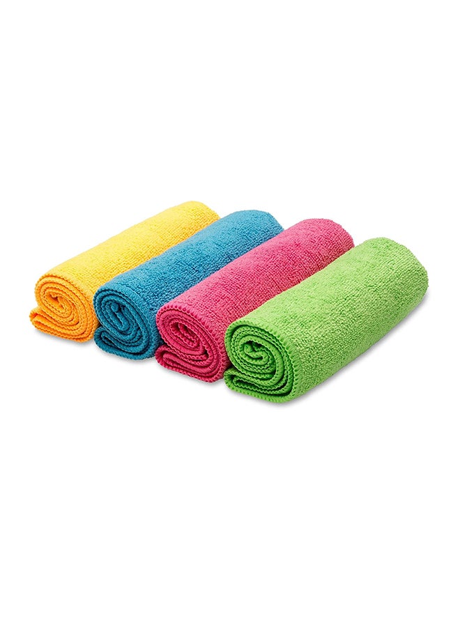 Vileda 8-Piece Microfibre Cloth, Absorbent, Hygienic, Versatile, Durable And Washable Multicolour 30x30cm  - Image 3