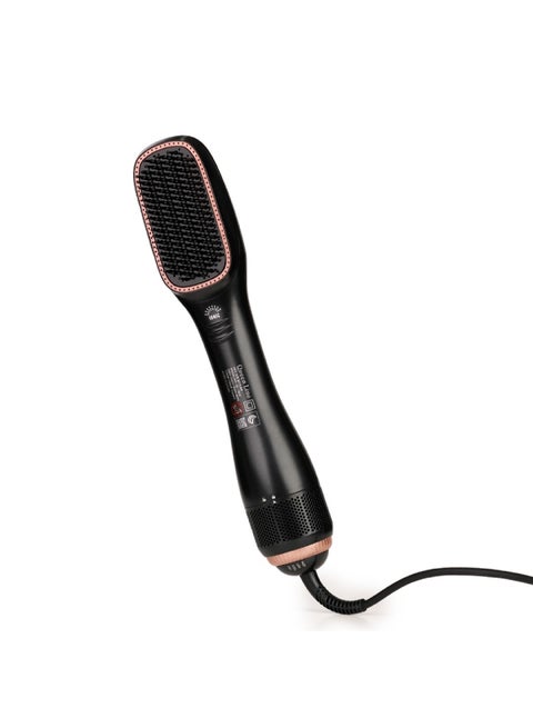 2-in-1 Professional Styling Brush Black/Pink