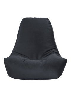 In-House Harvey | Velvet Bean Bag Chair Dark Grey Small  - Image 4