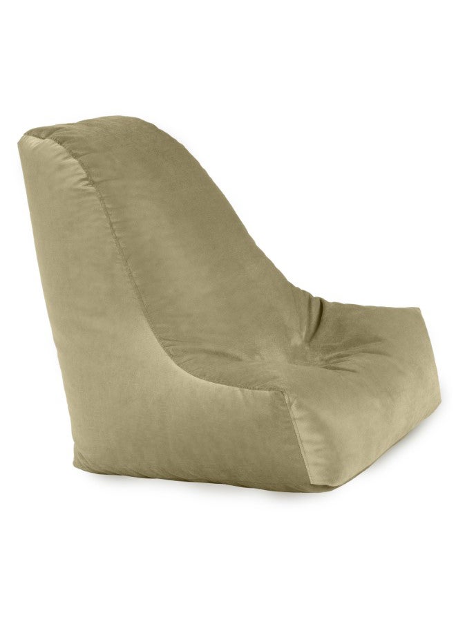 Harvey | Velvet Bean Bag Chair Dark Ivory Large - v1692878258/N27045729A_2