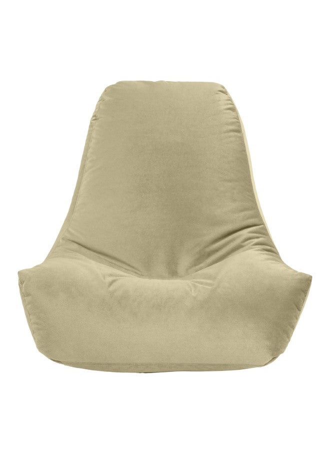 Harvey | Velvet Bean Bag Chair Dark Ivory Large - v1692878258/N27045729A_4
