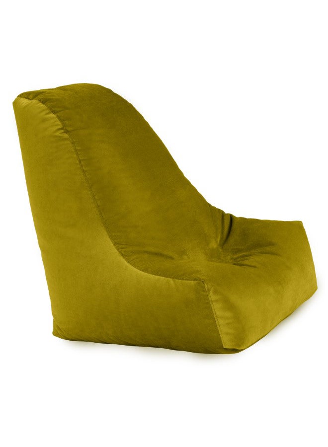 Harvey | Velvet Bean Bag Chair Gold Large - v1692878264/N52569700A_2