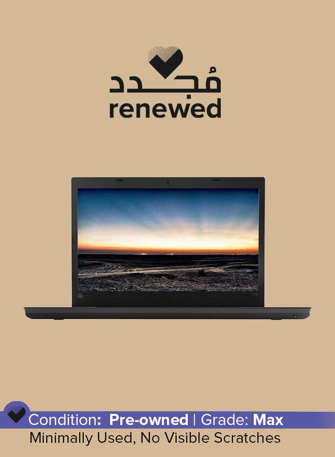 Lenovo - Renewed - Thinkpad L480 Laptop With 14-Inch HD Display,Intel corei5-8250U/8GB/256GB SSD/ English Black - Image 1