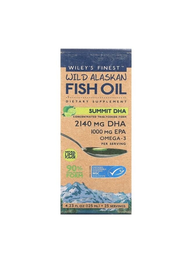 Wiley's Finest Wild Alaskan Fish Oil Summit DHA 125ml