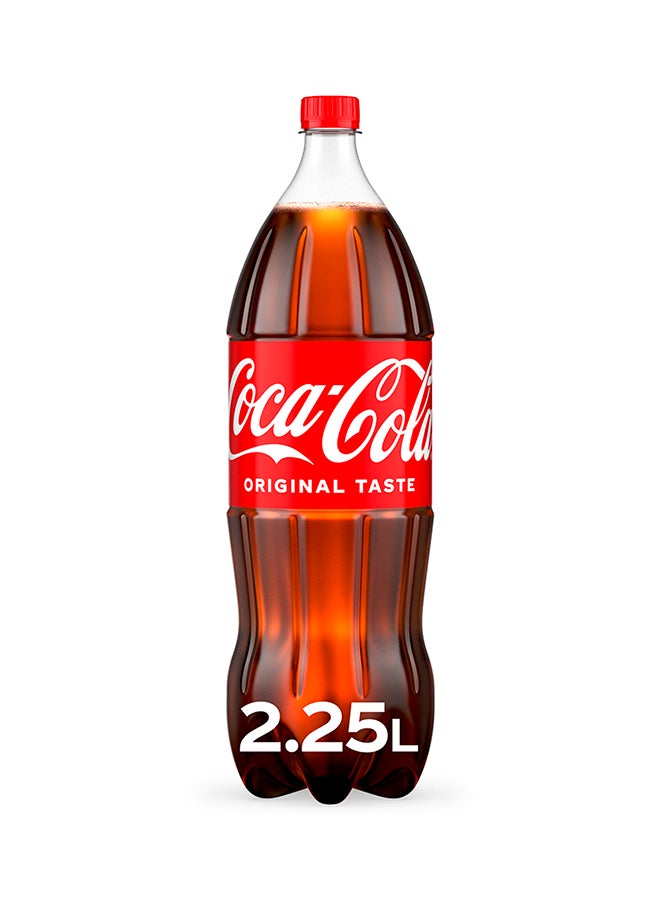 Coca-Cola Original Taste Carbonated Soft Drink Pet Bottle 2.25Liters - Image 1