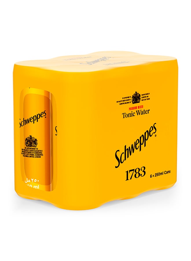 Schweppes Tonic Water Carbonated Drink Can 253ml Pack of 6 - Image 2