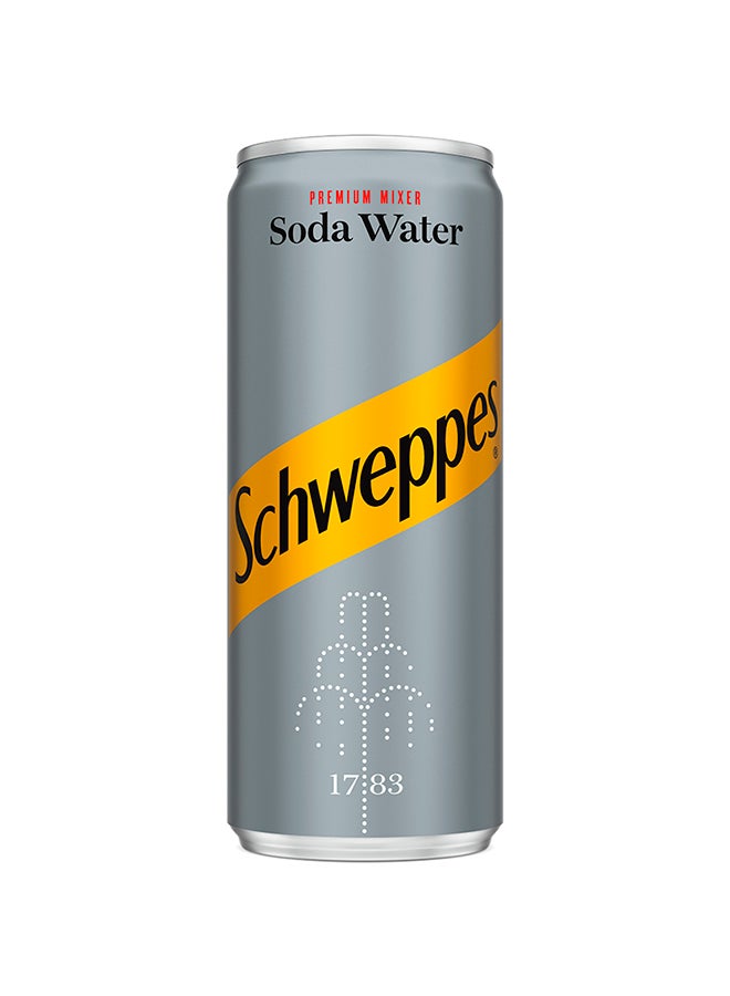 Schweppes Soda Water Carbonated Drink Can 250ml - Image 2
