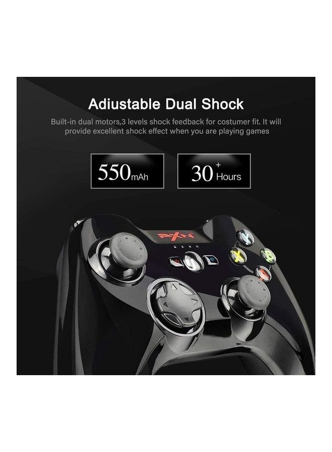 PXN - MFi Certified Wireless Bluetooth Game Controller 6603 for Apple Devices Compatible with Apple Arcade Games Adjustable Clamp Phone Holder - Image 1