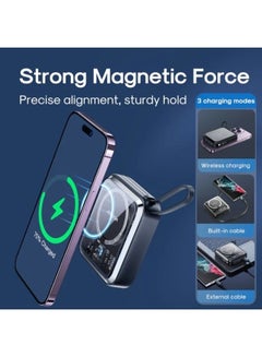 JOYROOM 10000.0 mAh JR-L007 22.5W Magnetic Wireless PowerBank (Lightning)- Black  - Image 2