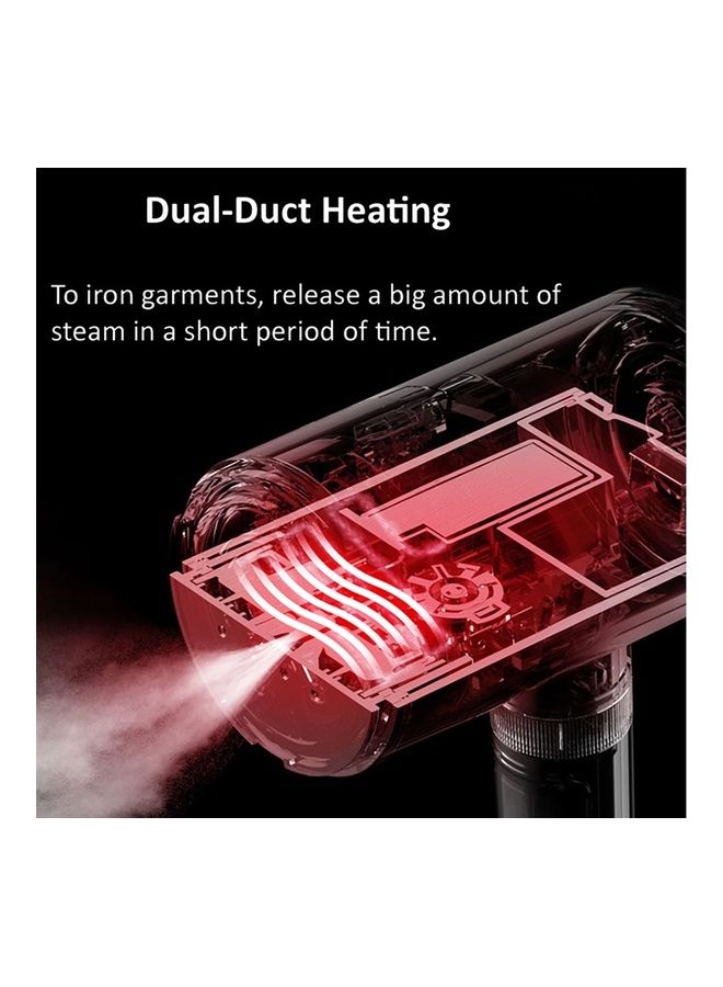 Deerma - 2 In 1 Portable Multi-Function Steam And Flat Iron Intelligent Preheating System 0.5b High Pressure Dual-Duct Heating 110 ml 1000 W HS200 White - Image 1