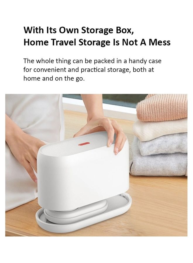 Deerma - 2 In 1 Portable Multi-Function Steam And Flat Iron Intelligent Preheating System 0.5b High Pressure Dual-Duct Heating 110 ml 1000 W HS200 White - Image 1