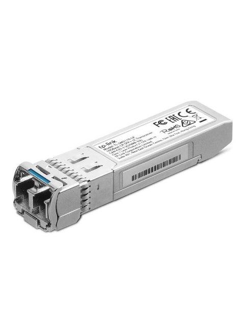 TL-SM5110-LR | 10G-LR SFP+ LC Transceiver, Single-Mode SFP Module| Plug and Play | LC Duplex Interface | Hot Pluggable | Up to 10km Distance | Support SFP+MSA & DDM Grey