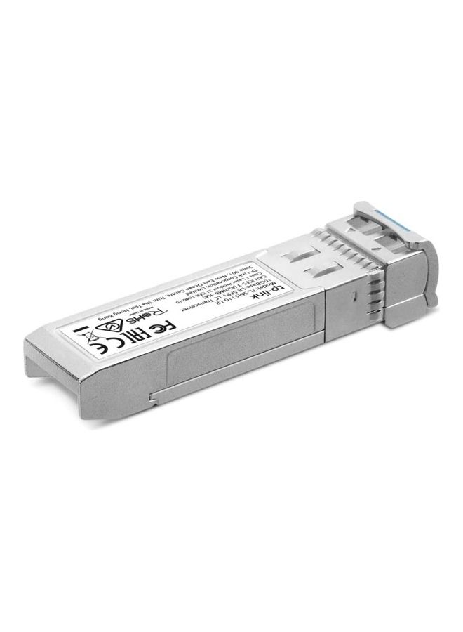 تي بي لينك - TL-SM5110-LR | 10G-LR SFP+ LC Transceiver, Single-Mode SFP Module| Plug and Play | LC Duplex Interface | Hot Pluggable | Up to 10km Distance | Support SFP+MSA & DDM Grey - Image 1