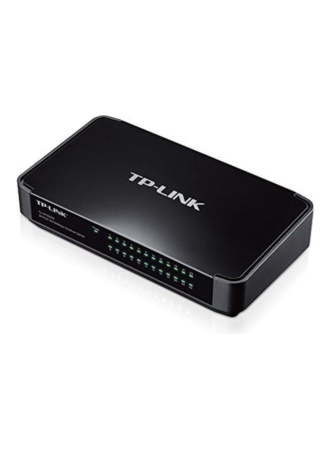 TP-LINK 24-Port 10/100Mbps Desktop Switch (TL-SF1024M) Black  - Image 2