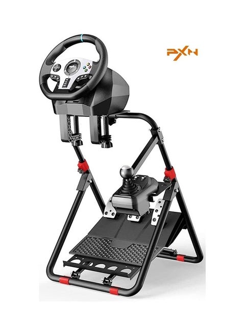 PXN-A9 Racing Steering Wheel Stand for with Gear/Shifter Mount Folding Bracket Tilt-Adjustable Racing Stand (Racing Wheel NOT Included)