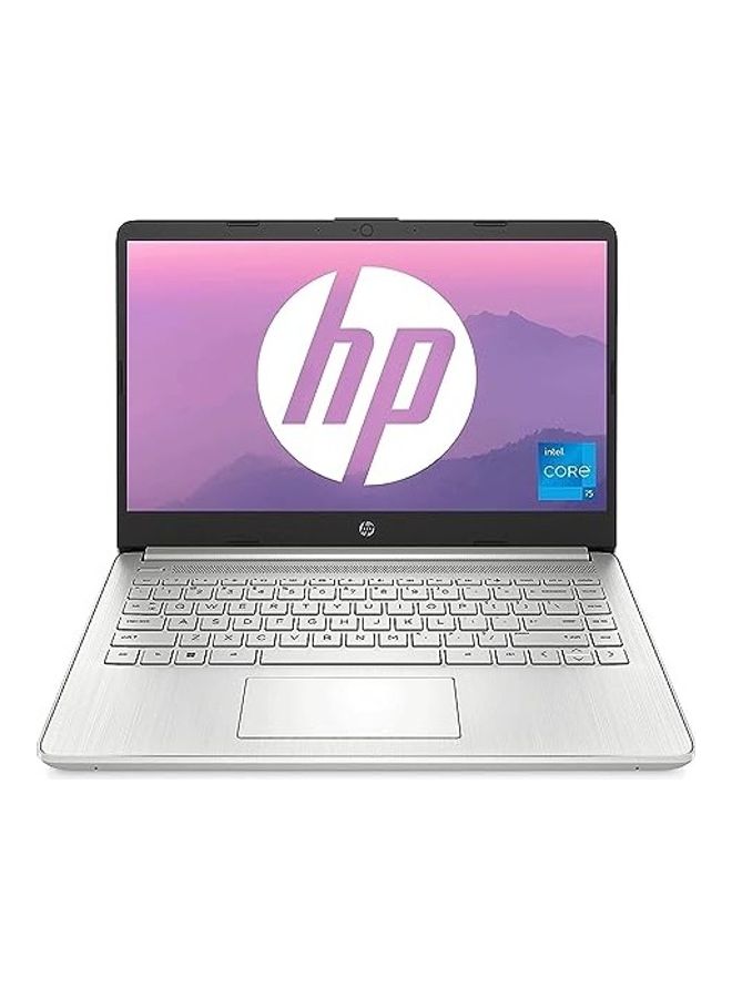 HP Laptop 14s With 14-Inch Display, Core i5-1235U Processor/8GB DDR4 RAM/512GB SSD/Intel Iris XE graphics/Windows 11 English/Arabic Silver  - Image 1