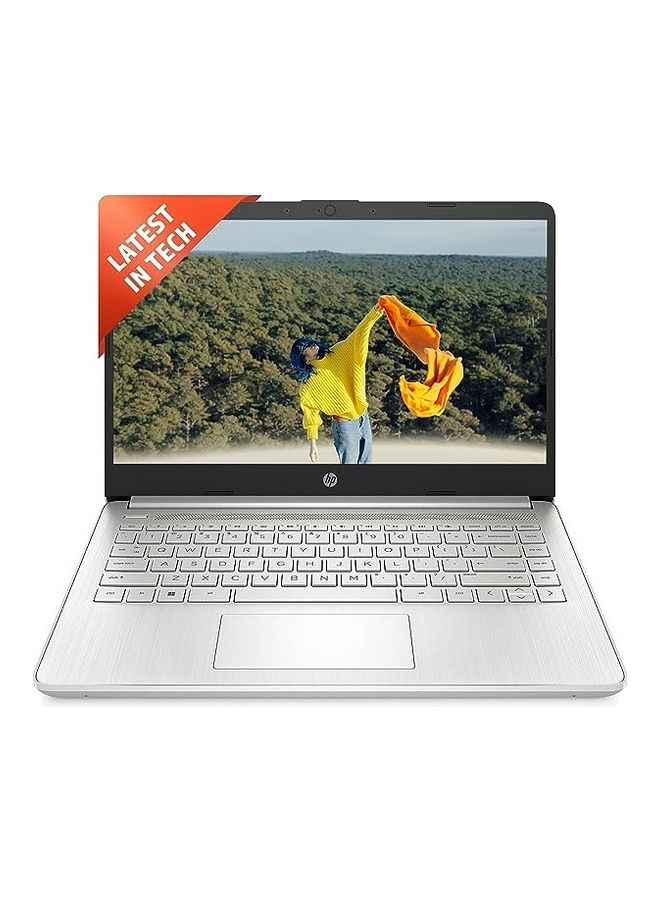 HP 14S (Upgraded Version) Laptop With 14-Inch Display, Core i5-1235U Processor/8Gb Ram/ 512Gb ssd/Intel Iris XE Graphics/Windows 11 With Lightweight Backpack For 15.6-Inch (Upgraded Version) Laptop Elastic And Padded Shoulder Straps English/Arabic Silver  - Image 2